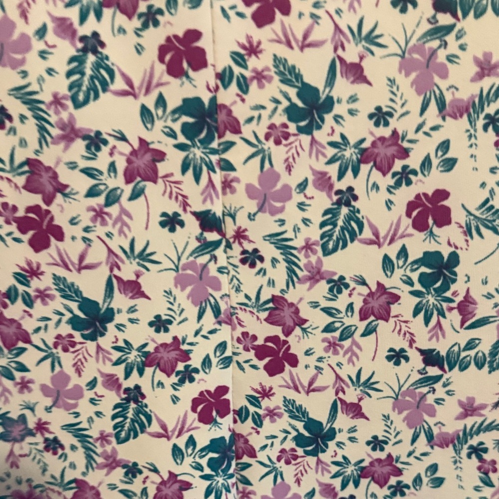 Columbia Chill River White Tank Top with Purple & Teal Floral Print - Picture 7 of 7